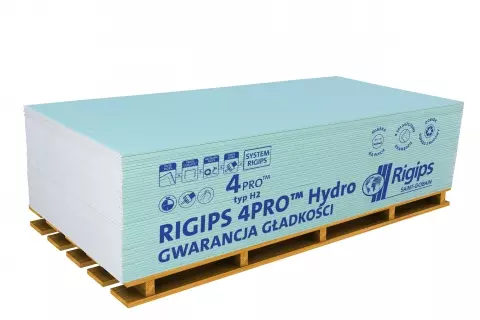 Плита гіпсокартонна Rigips 4Pro тип H2 1200x12,5х2,6