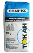 ТОКАН-1 СК Клей для керамічної плитки для внутрішніх та фасадних робіт