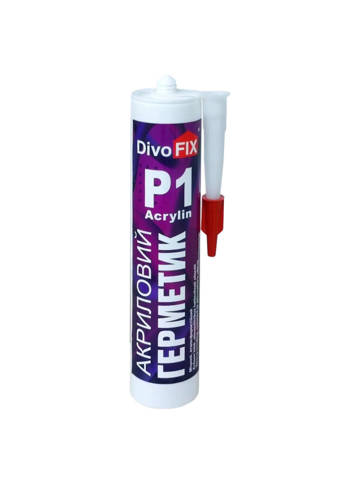 Герметик акриловий білий, 400 г, "DivoFix" P1